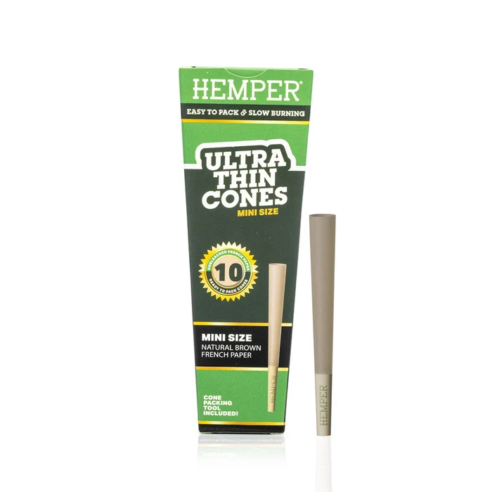 Hemper - Ultra-Thin Mini 經典棕色 預捲菸 10入:圖片 2