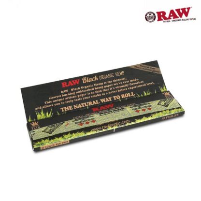 RAW - Black Organic 黑選有機 捲菸紙 110mm：圖片 4