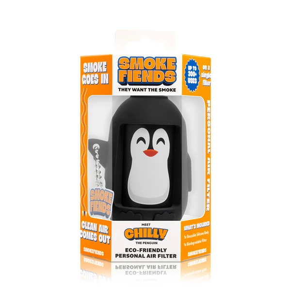 Smoke Fiends - Chilly the Penguin 冰酷企鵝 隨身煙霧過濾器:圖片 2
