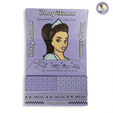 Blazy Susan - 1 1/4 紫色 豪華捲菸紙套裝 78mm