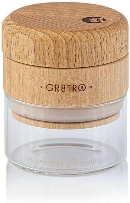 RYOT - Wood GR8TR W/ Storage Jar 櫸木研磨器 63mm：圖片 4