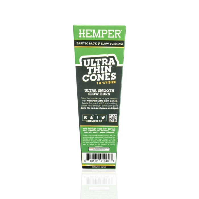 Hemper - Ultra-Thin 1¼ 經典棕色 預捲菸 6入:圖片 5