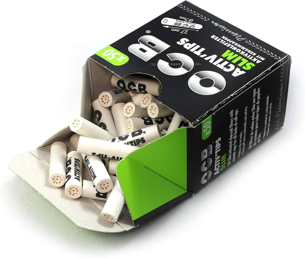 OCB - Activ Tips 超薄 活性碳濾芯濾嘴 7mm [50入]
