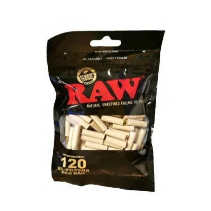 RAW - Black SLIM XL Filter預捲紙筒濾嘴 （6 mm / 120入）