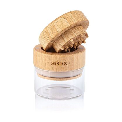 RYOT - Wood GR8TR W/ Storage Jar 櫸木研磨器 63mm：圖片 2