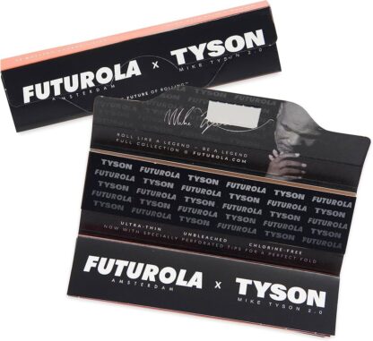 美國TYSON X FUTUROLA - 拳王泰森聯名 King Size 捲煙紙+濾嘴 110mm