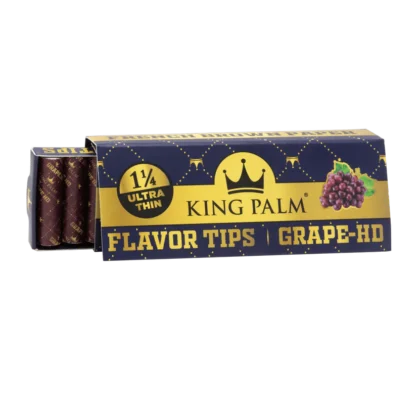 King Palm - 1 1/4 風味捲菸紙+濾嘴套組 [葡萄口味] 78mm：圖片 2