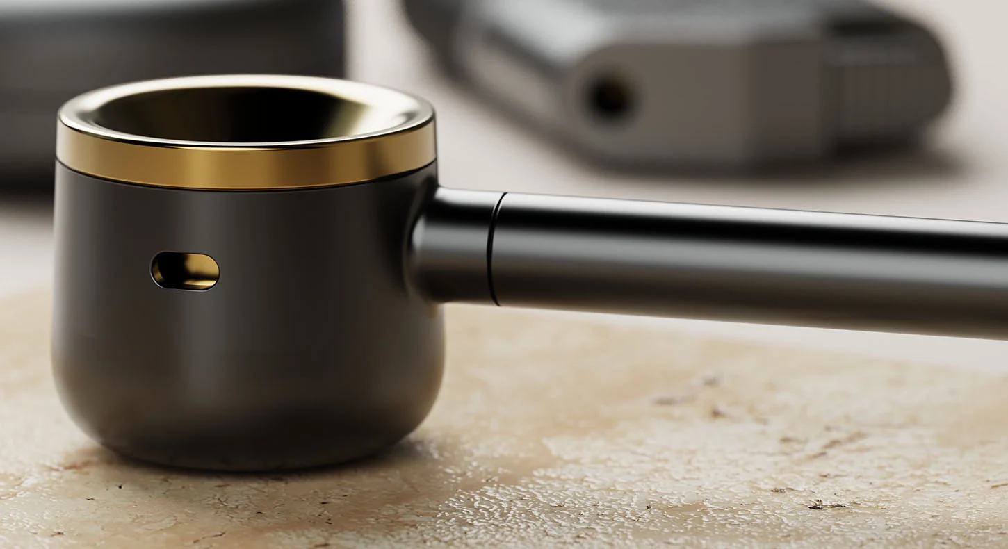 VESSEL - Pipe Gunmetal 雙螺旋精密 金屬菸斗:圖片 9