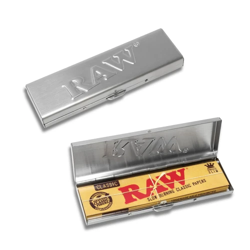 RAW - Stainless Steel Paper Case 不鏽鋼捲菸紙 收納盒:圖片 4
