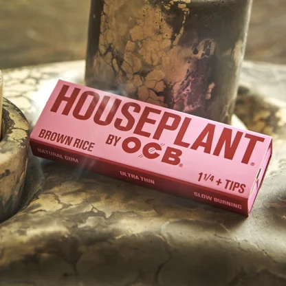 OCB x Houseplant - Brown Rice 糙米 捲菸紙+濾嘴紙[套裝] 78mm：圖片 2