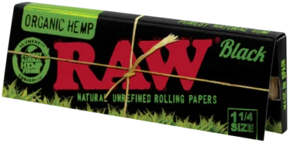 RAW - Black Organic 黑選有機 捲菸紙 78mm：圖片 3