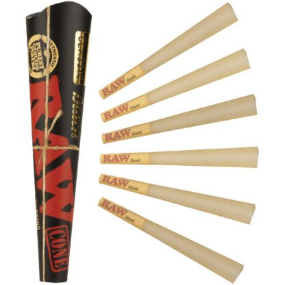 RAW - Black Classic Cone 1 1/4 預捲菸 6入：圖片 4