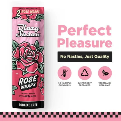 Blazy Susan - Rose Wraps 玫瑰調味 麻纖雪茄紙 2入：圖片 3