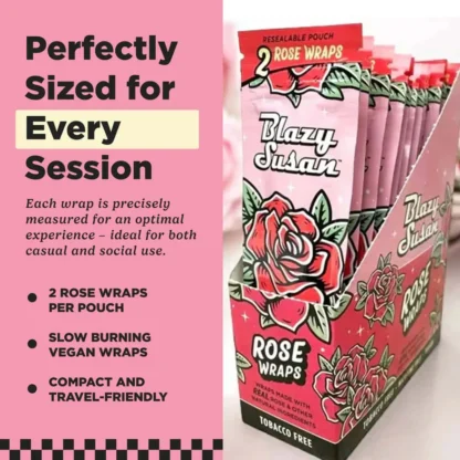 Blazy Susan - Rose Wraps 玫瑰調味 麻纖雪茄紙 2入：圖片 5