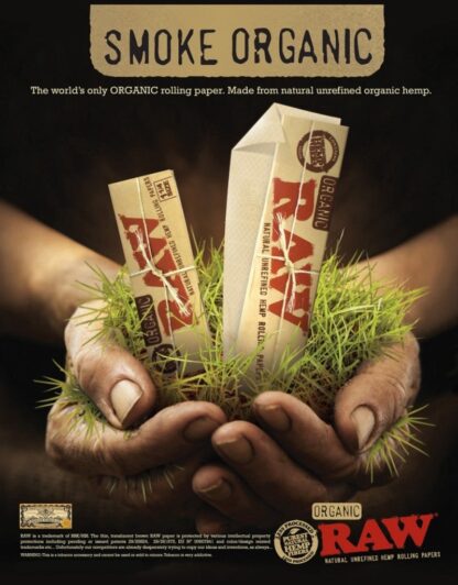 RAW - Organic 有機1 1/4捲菸紙 78mm：圖片 3