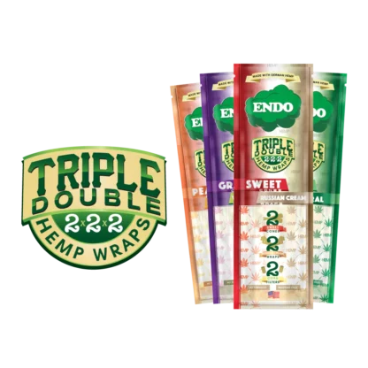 Endo - Triple Duble 雪茄皮+預捲菸 套組[萜烯+] 4入