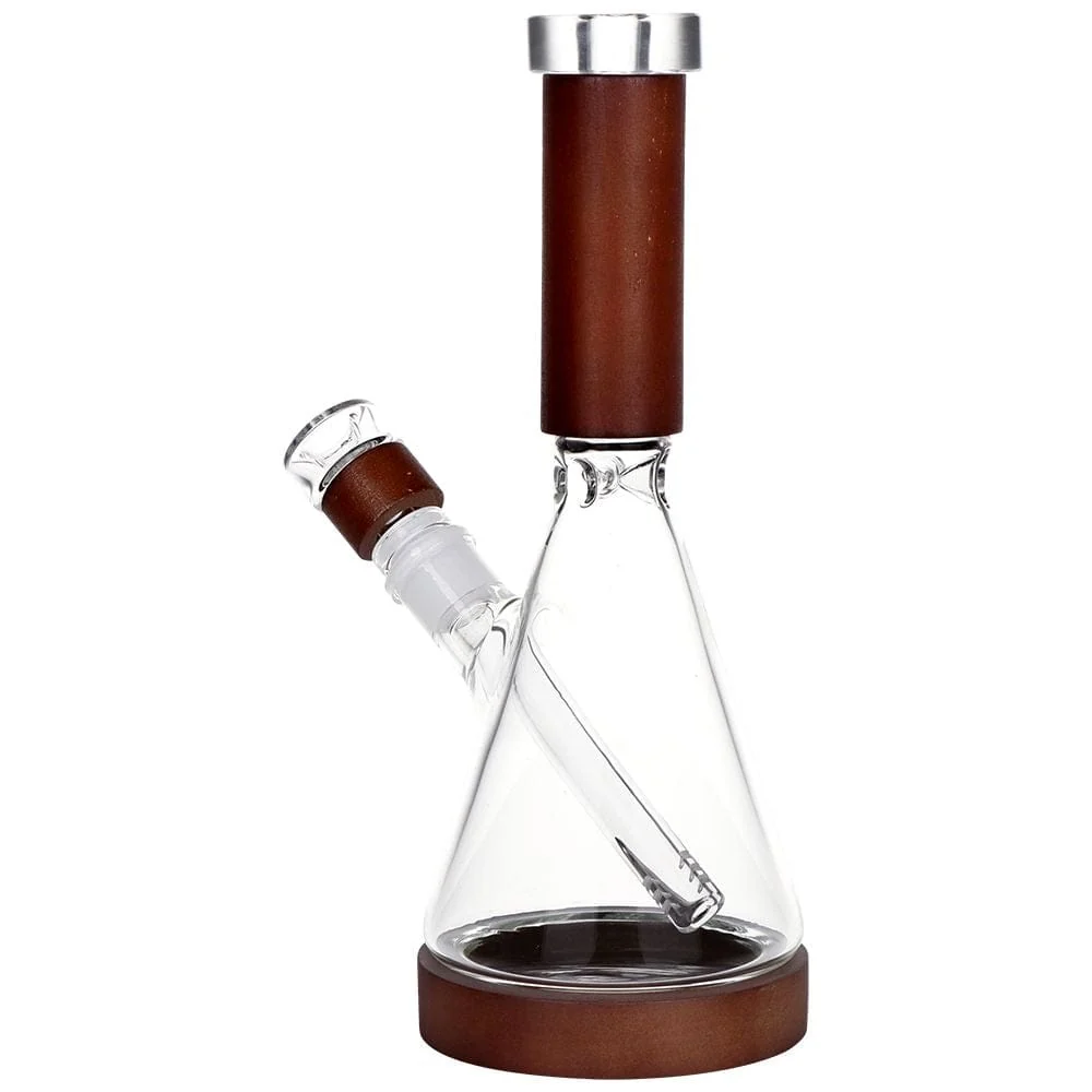 Pulsar - Wood on Glass 10.75" 木質玻璃燒杯 過水器:圖片 3