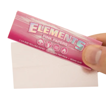 Elements - （1 1/4 ）Pink 粉紅捲煙紙 78mm：圖片 2