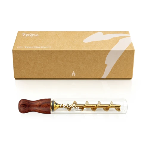 7 Pipe - Twisty Gen-2 第二代玫瑰木旋轉玻璃 雪茄菸斗