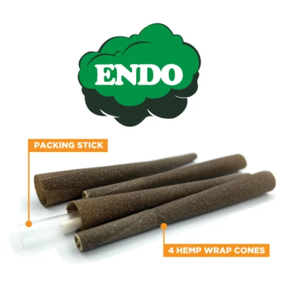 Endo - Organic Hemp 雪茄預捲菸 4入：圖片 2