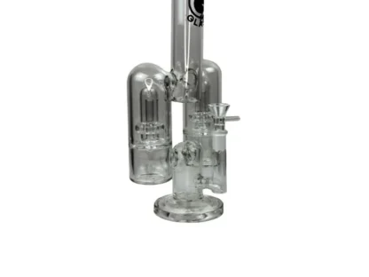 Daze Glass - 14" 火箭飛船雙噴頭 水菸斗：圖片 3