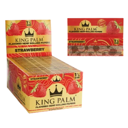 King Palm - 1 1/4 風味捲菸紙 [草莓口味] 78mm：圖片 4