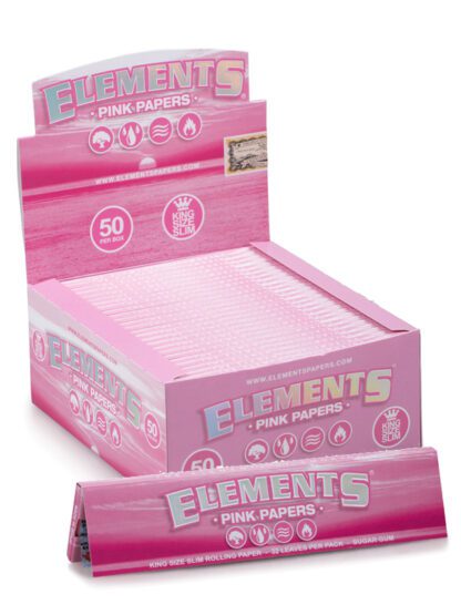 Elements -（KingSize Slim）Pink 粉紅捲煙紙 110mm：圖片 3