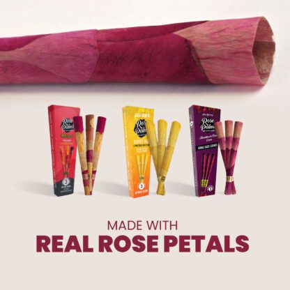 Rose Plams - King Size 天然玫瑰花瓣 預捲菸 3入：圖片 7
